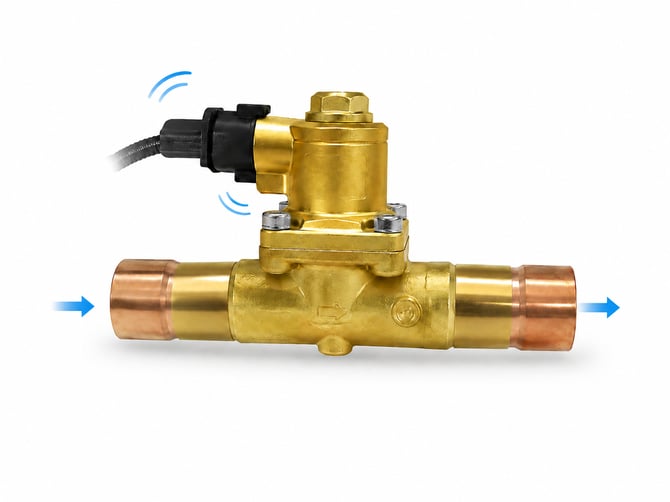 Brass CMSV valve with unstable flow indicators